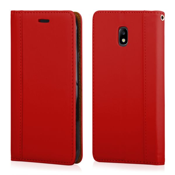 Flip Case "Elegance" für Samsung Galaxy J3 (2017) rot